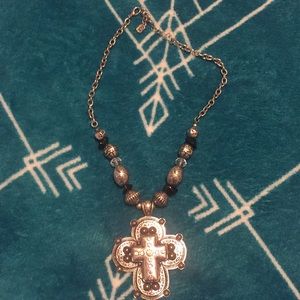 Western cross necklace